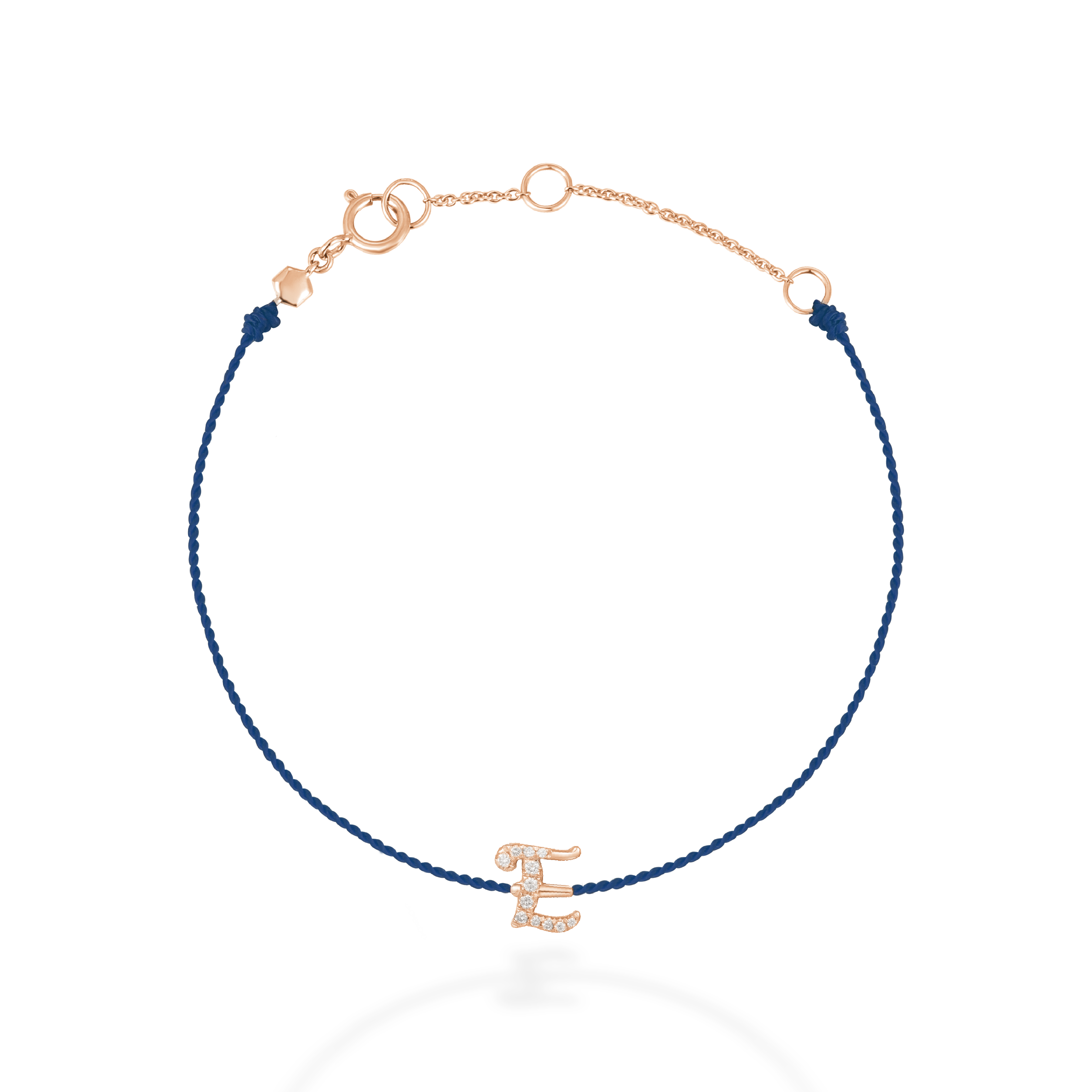 "E" string bracelet